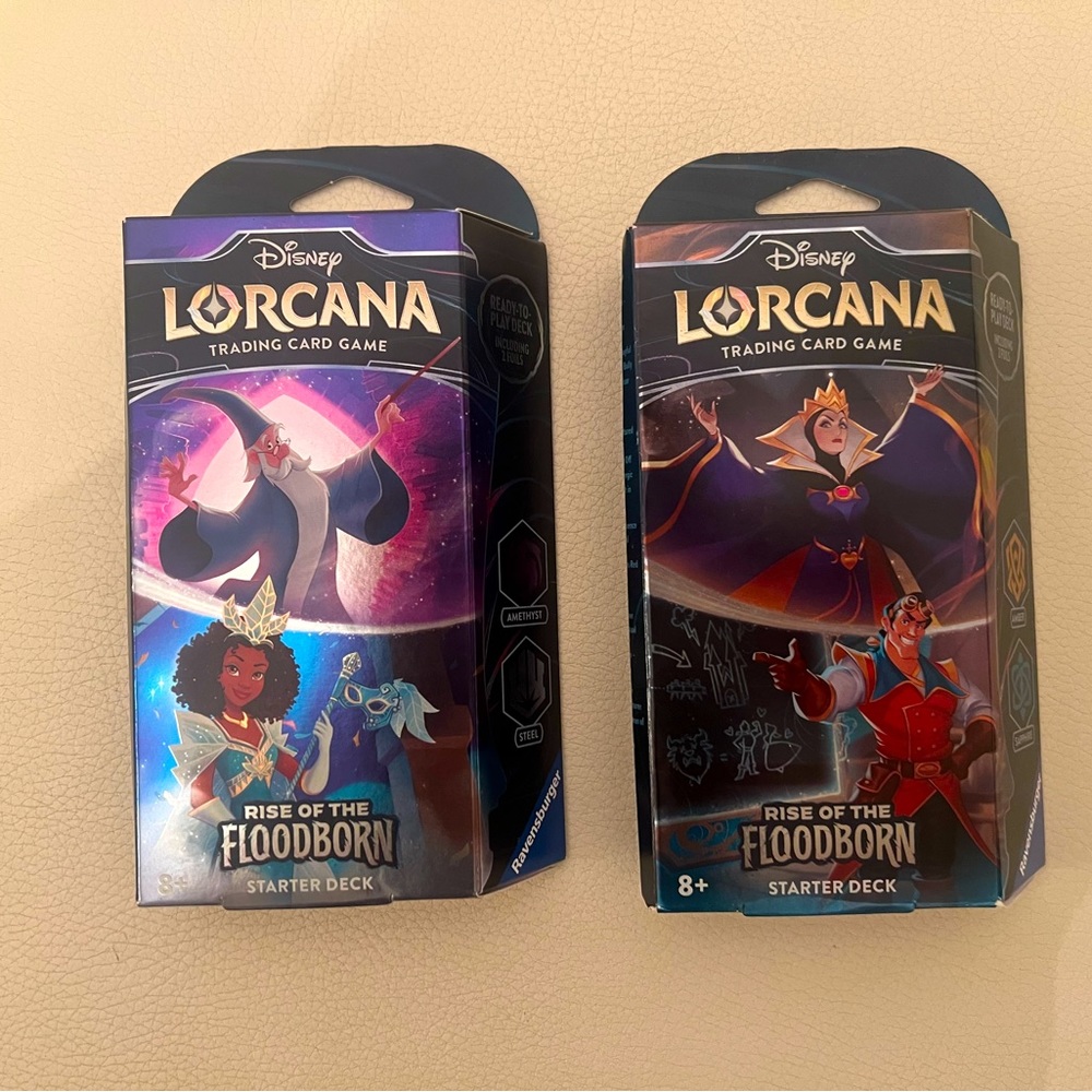 NEW SEALED -Lorcana Starter Decks SET Rise of the Floodborn